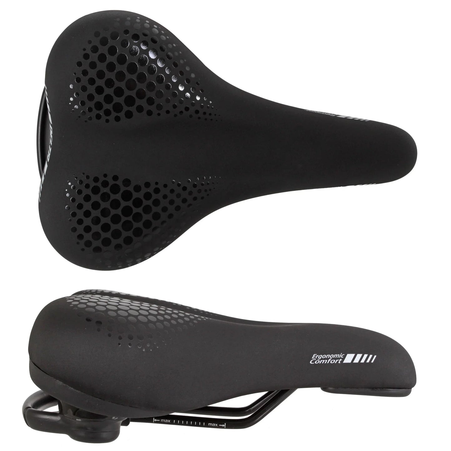 Comfort Saddle 260x170 Black - Bicycle Warehouse