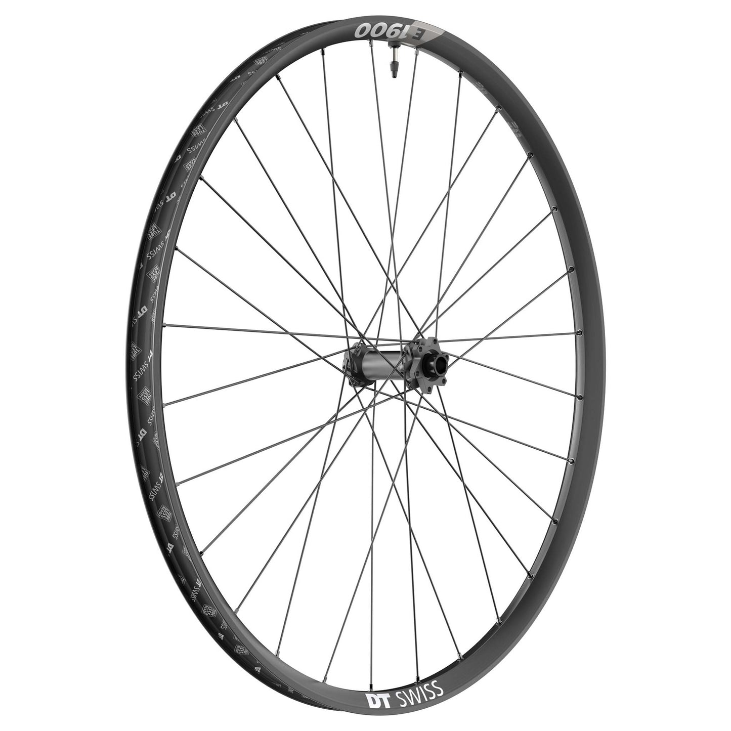 E 1900 Spline 30 Front Wheel - 29" 15 x 110mm 6-Bolt Black - Bicycle Warehouse
