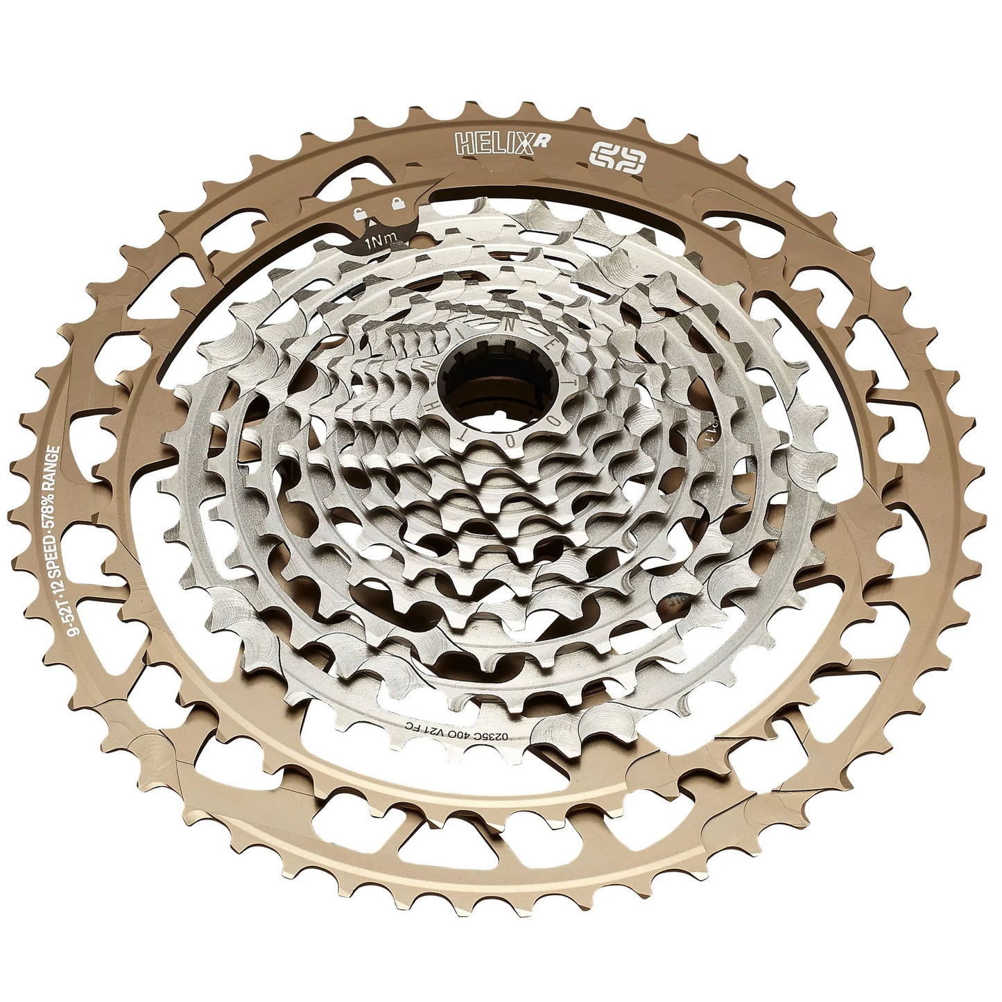 e*thirteen Helix Race Cassette - 12-Speed 9-52t Bronze - Bicycle Warehouse