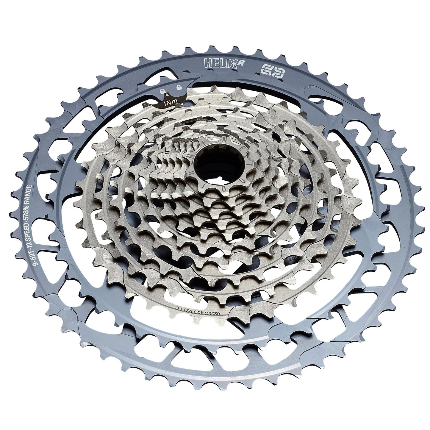 e*thirteen Helix Race Cassette - 12-Speed 9-52t Gray - Bicycle Warehouse