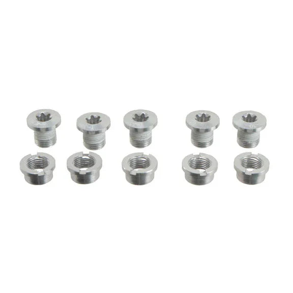 Torx Single Ring Bolt Set Silver Aluminum - Bicycle Warehouse