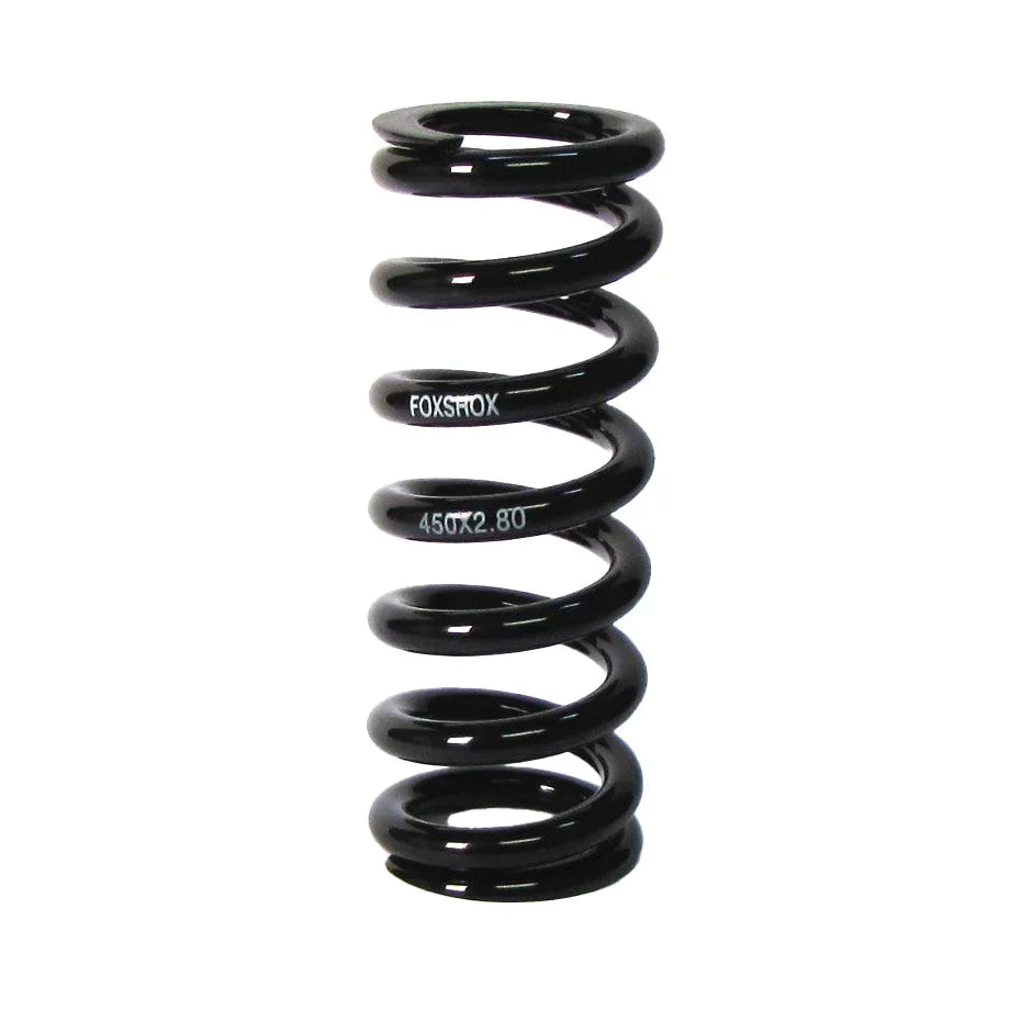 FOX Steel Rear Shock Coil Spring - 600 lb. x 2.8" Spring Travel 6.382 TLG Total Spring Length BLK - Bicycle Warehouse