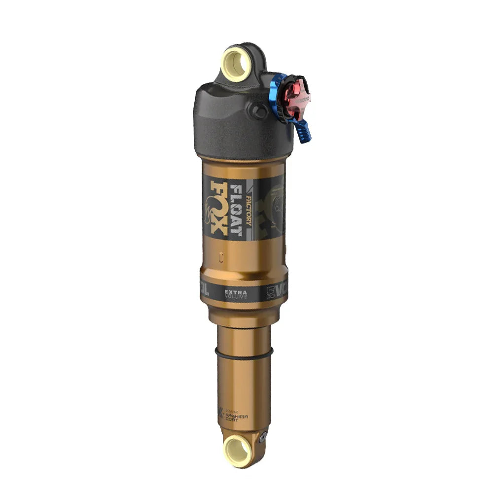 FOX FLOAT Factory Rear Shock - Metric 210 x 55 mm 0.1 Spacer 2-Position Lever EVOL LV Kashima Coat - Bicycle Warehouse