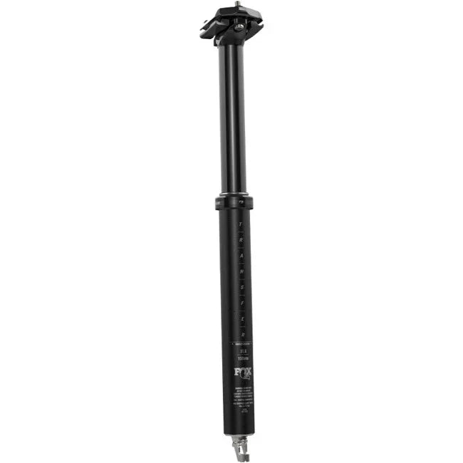 FOX Transfer Performance Elite Dropper Seatpost - 31.6 mm 240 mm Internal Routing Anodized BLK - Bicycle Warehouse