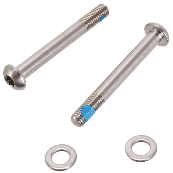 Flat Mount Frame Disc Caliper Bracket Bolts 42mm Titanium - Bicycle Warehouse