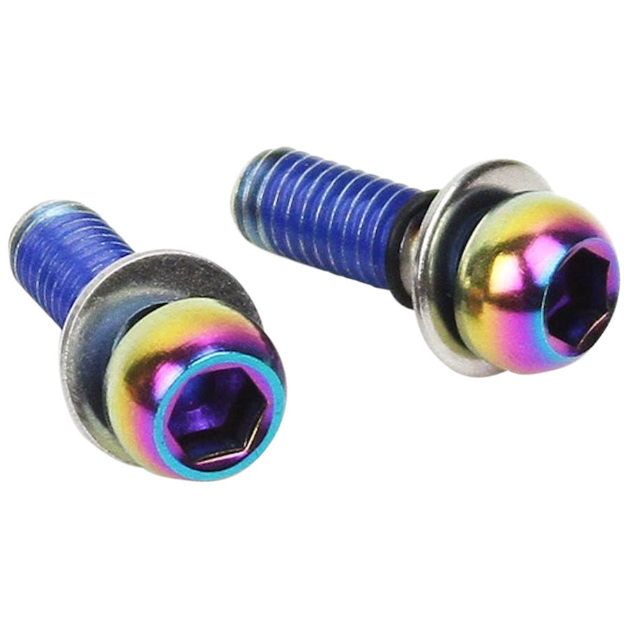Caliper Mounting Hardware Direct Standard Mount - Stainless Rainbow Bolts - Bicycle Warehouse