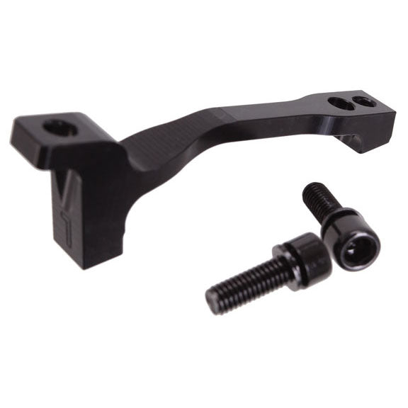 Mount L-Post Disc Brake Adapter - Post 160 to Post 180 Black - Bicycle Warehouse