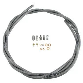 Braided Stainless Hydraulic Hose Kit Fittings - Mfg by Goodridge - Bicycle Warehouse