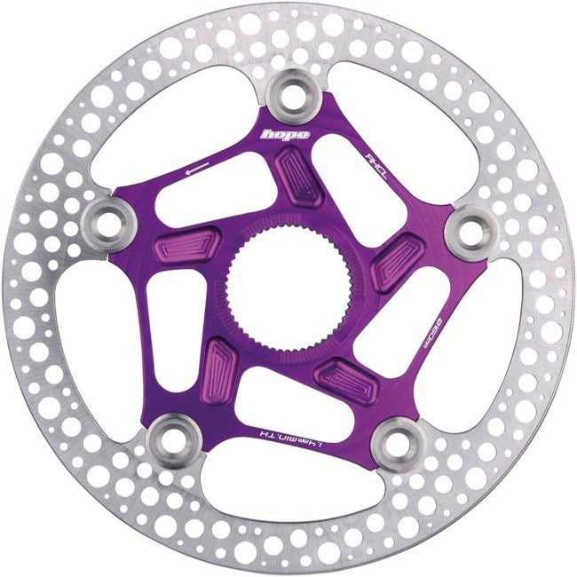 RX Disc Rotor - 160mm Center-Lock Purple - Bicycle Warehouse