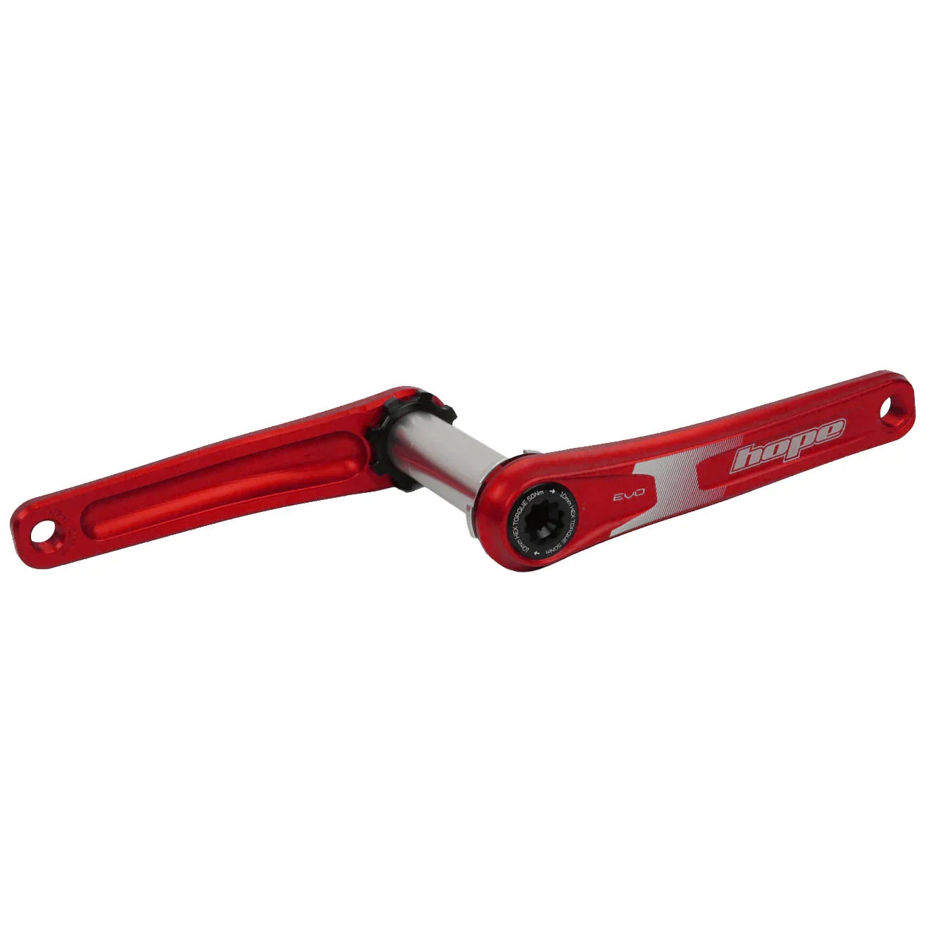 Evo Crankset No Spider(68/73mm) 155mm Red - Bicycle Warehouse