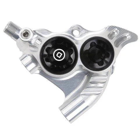 RX4+ Disc Brake Caliper - Flat Mount Rear +20mm DOT Type Silver - Bicycle Warehouse