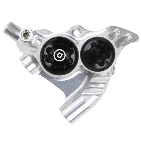RX4+ Disc Brake Caliper - Flat Mount Rear +20mm DOT Type Silver - Bicycle Warehouse