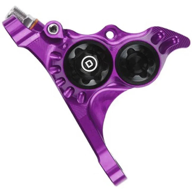 RX4+ Disc Brake Caliper - Flat Mount Front +20mm DOT Type Purple - Bicycle Warehouse