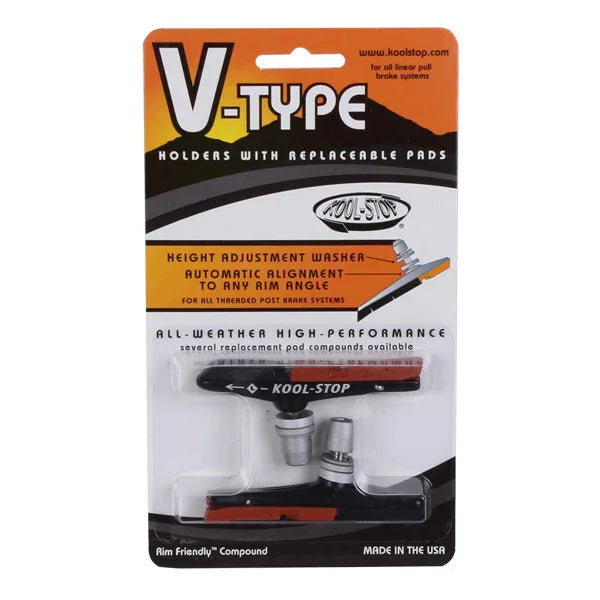 V-Type Pads Threaded - Dual - Bicycle Warehouse