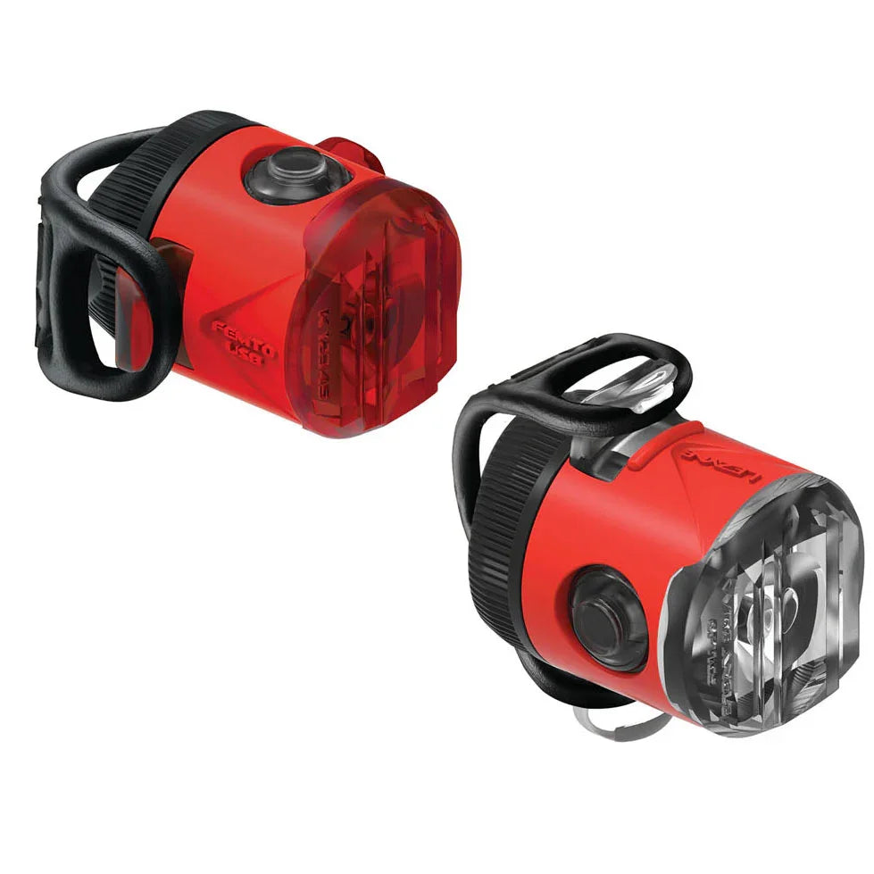 Femto USB C Drive Light Pair Red - Bicycle Warehouse