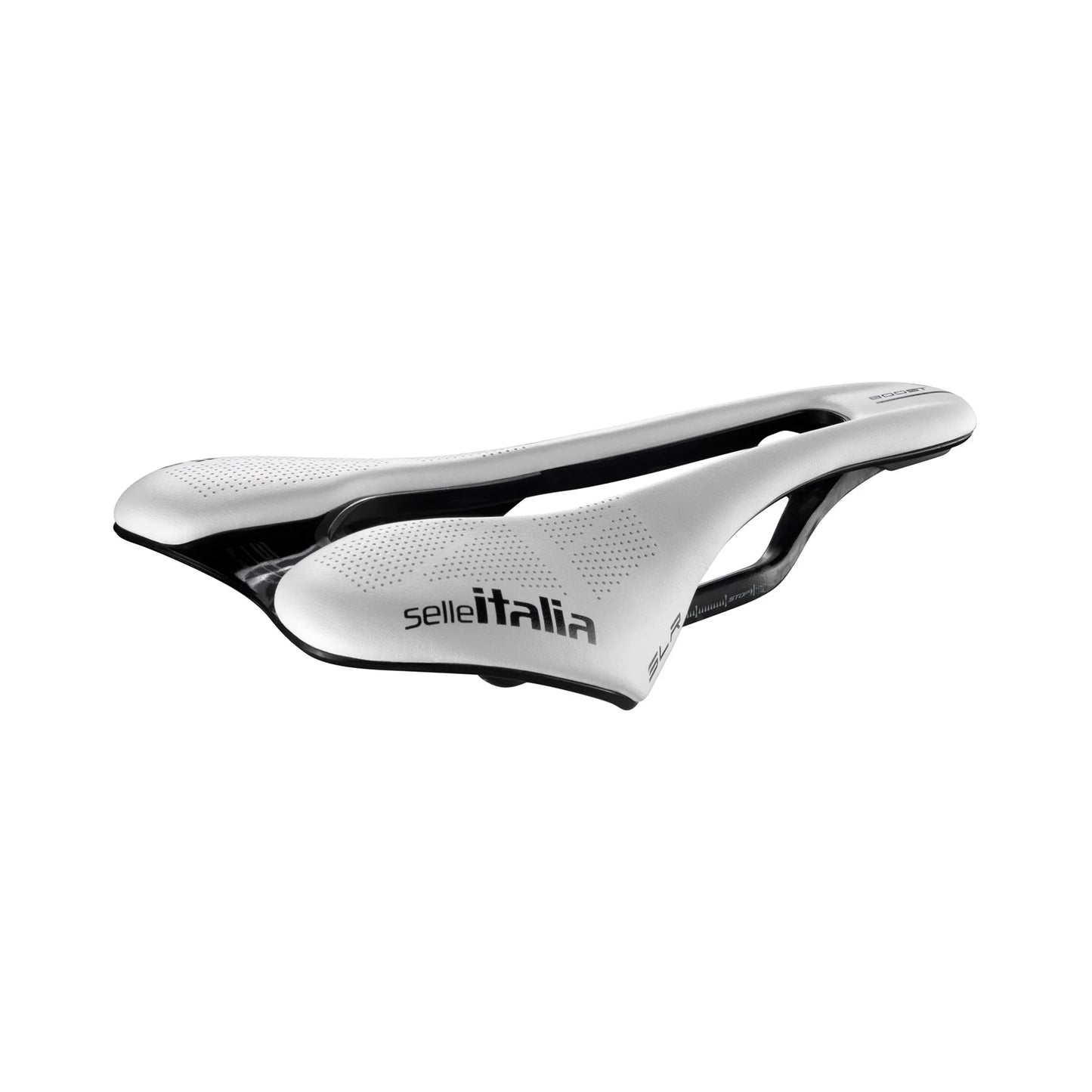 Selle Italia SLR Boost Kit Carbonio S3 Carbon White Fibra-Tek - Bicycle Warehouse