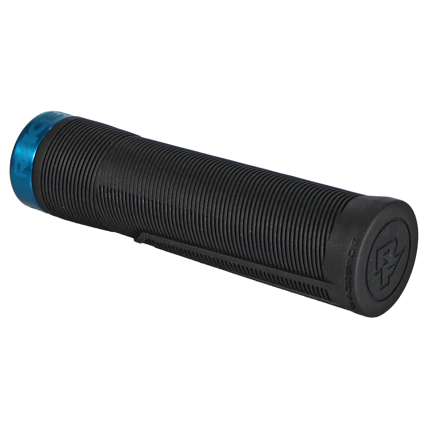 RaceFace Chester Grips - Lock-On Black/Turquoise 34mm - Bicycle Warehouse