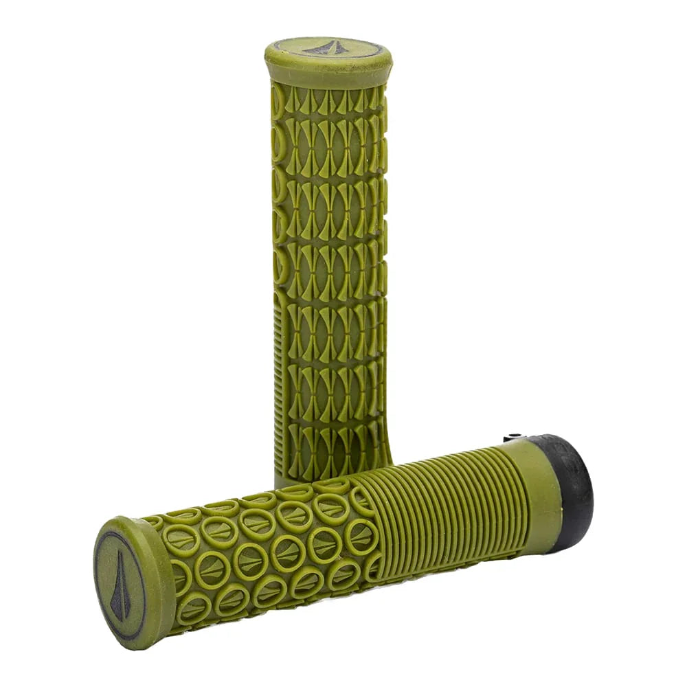 Thrice 31 Lock-On MTB Grips - Olive Green - Bicycle Warehouse
