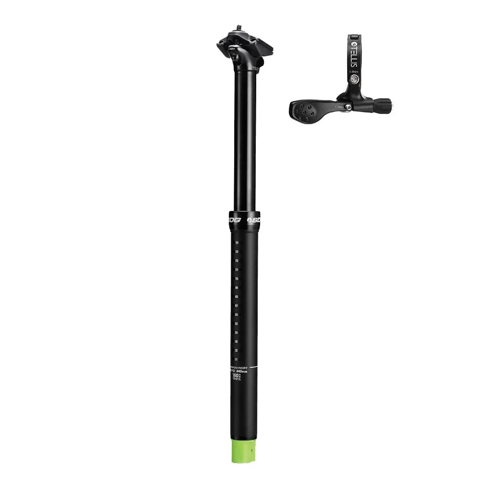 Tellis Dropper Seatpost - 34.9mm 125mm Black - Bicycle Warehouse