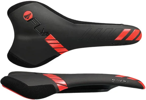 I-Fly 2.0 I-Beam Saddle - Black/Red - Bicycle Warehouse