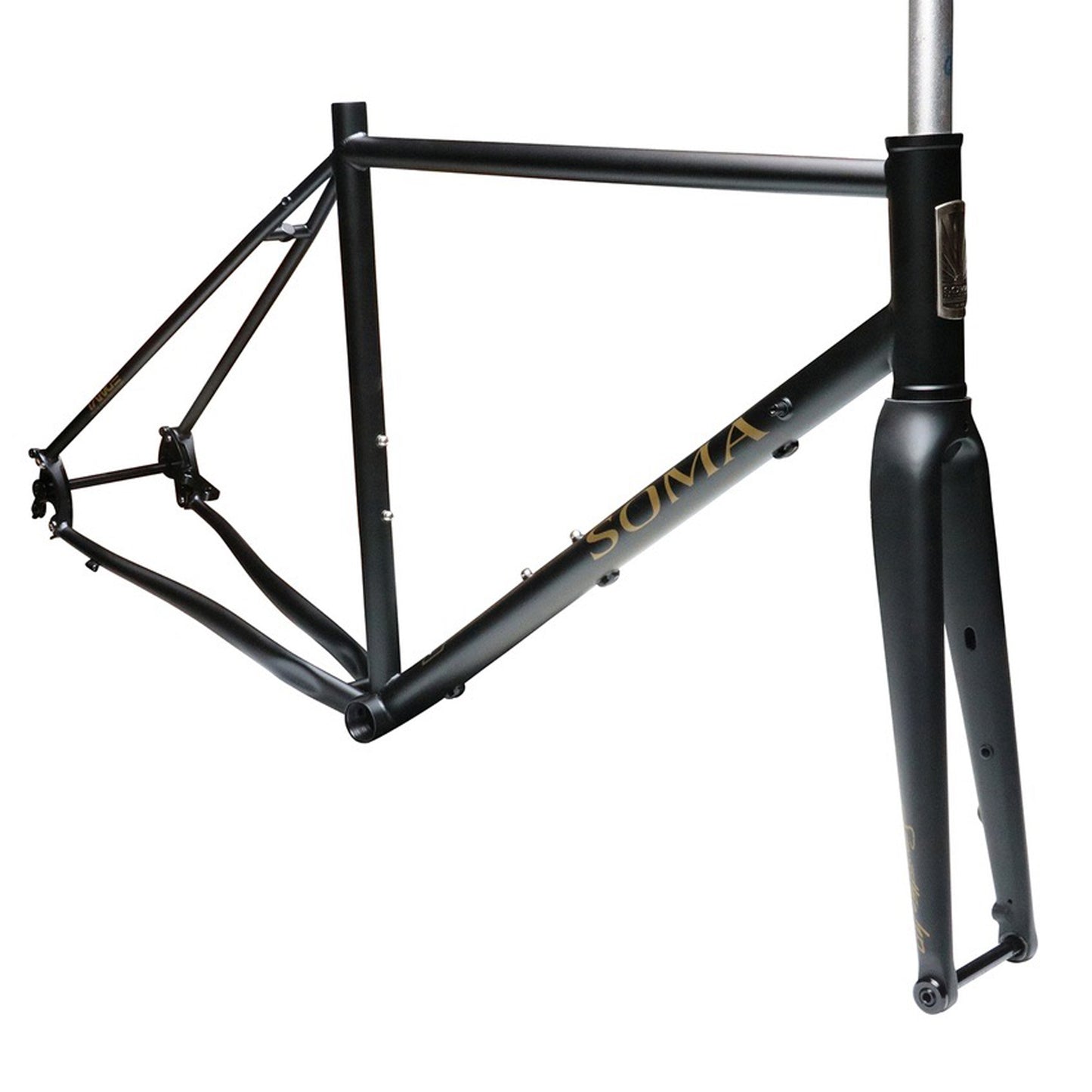 Smoothie HP Road Frameset 52cm - Matte Black - Bicycle Warehouse