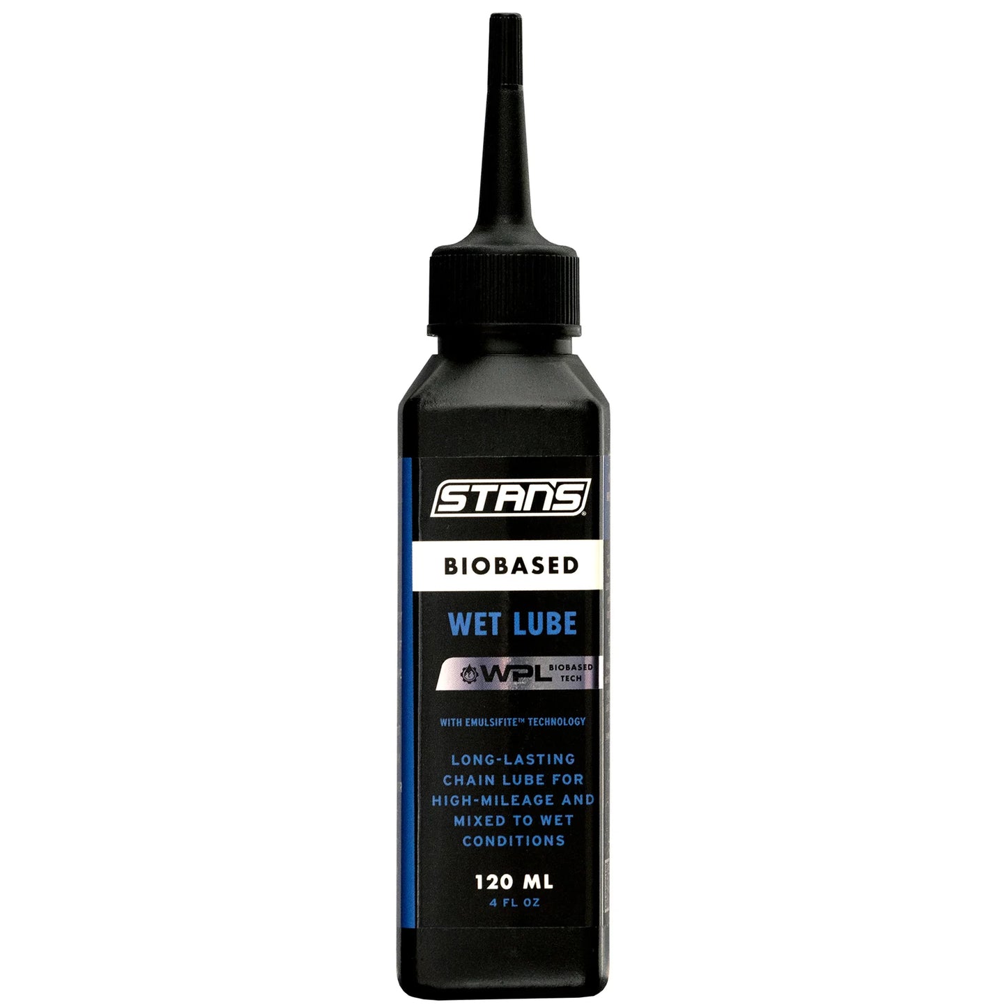 Stans Biobased Wet Chain Lube 120ml (4oz) Drip - Bicycle Warehouse