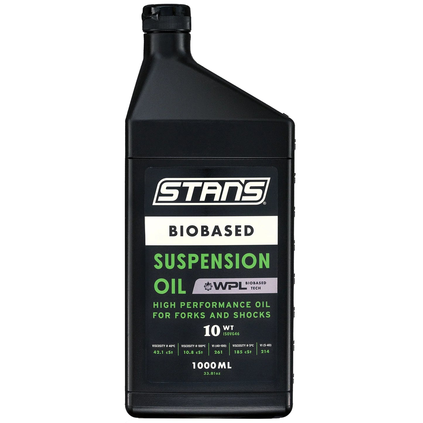 Stans Biobased 10 Weight Suspension Oil 1000ml (33.8oz) - Bicycle Warehouse