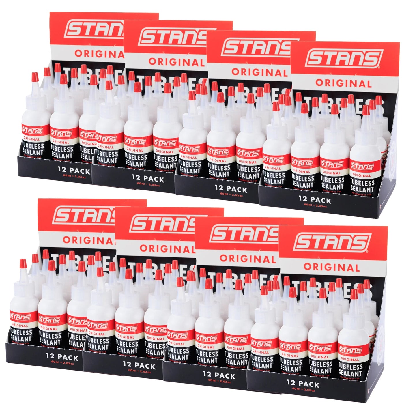 Stans Original Tubeless Sealant 60ml (2oz) 8x12/Count POP - Bicycle Warehouse