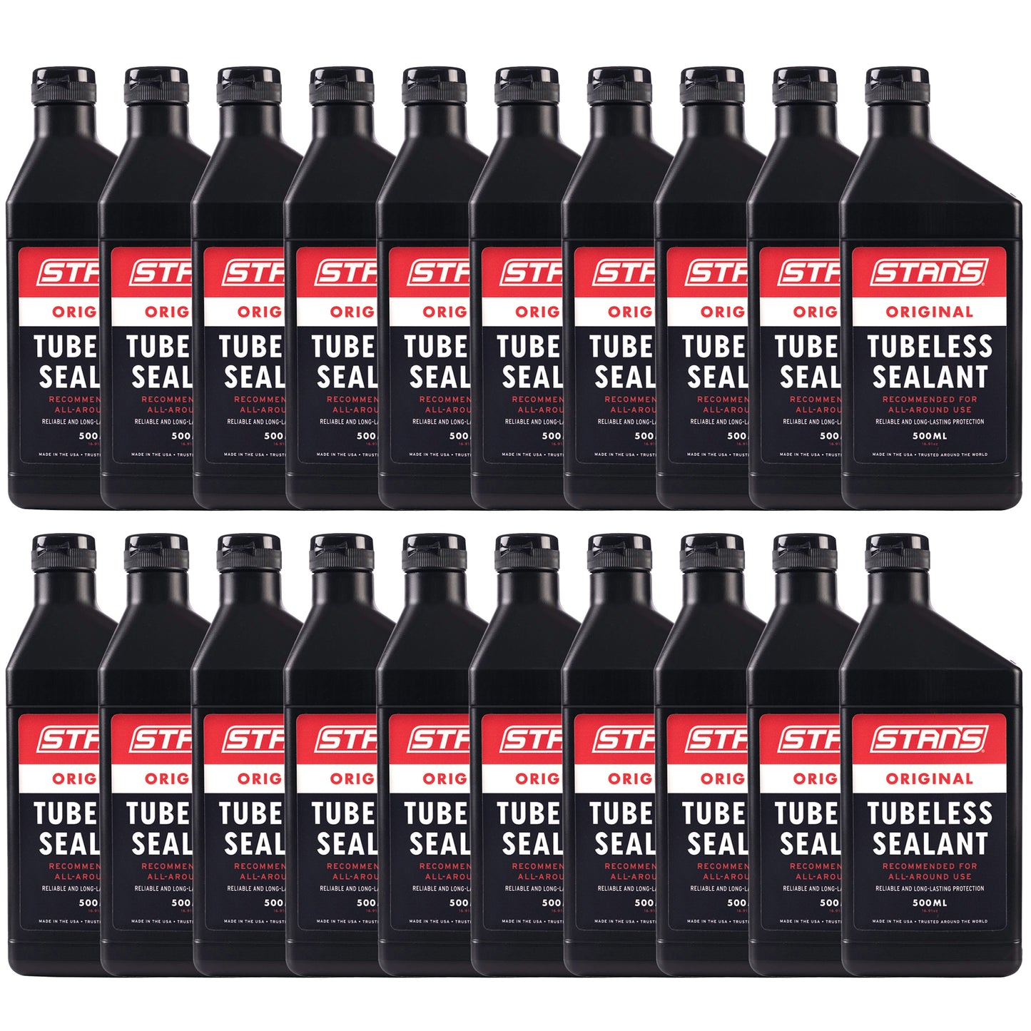 Stans Original Tubeless Sealant 500ml (16.9oz) 20/Count - Bicycle Warehouse
