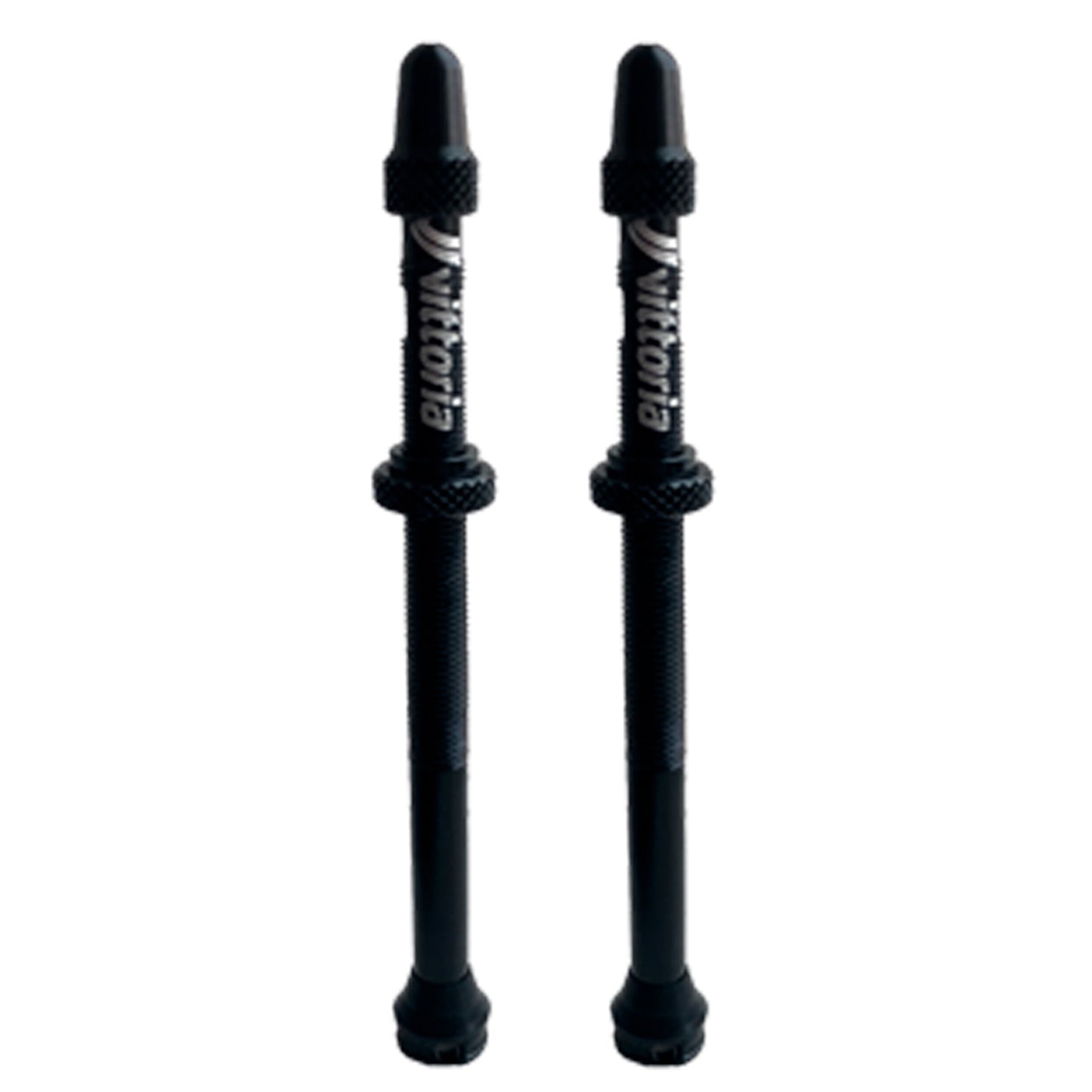 Multiway Tubeless Valve Alloy Black 80mm (Pair) - Bicycle Warehouse