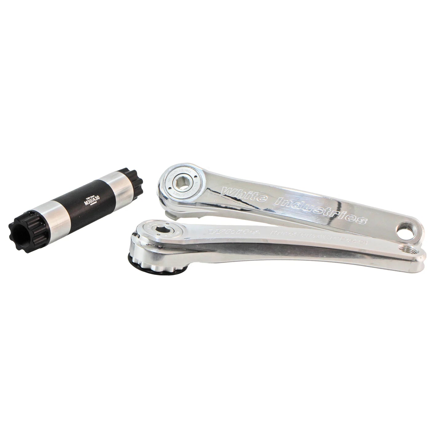 M30 Mountain Cranks 30mm Spindle 170mm Silver - Bicycle Warehouse