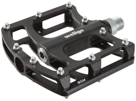 B124 Platform Pedals 9/16" - Black - Bicycle Warehouse