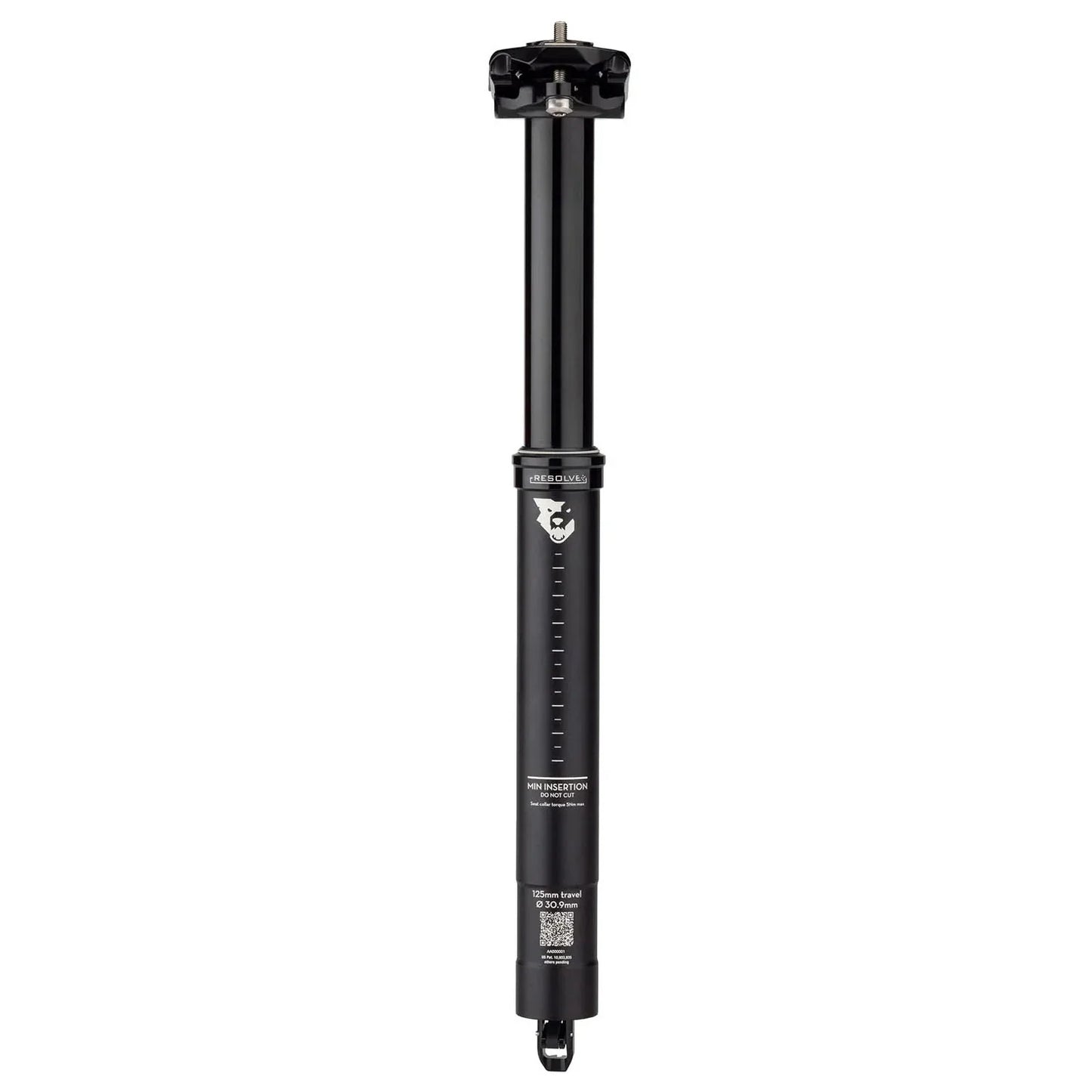 Resolve Dropper Seatpost - 30.9 160mm Travel Black Rev 1 - Bicycle Warehouse
