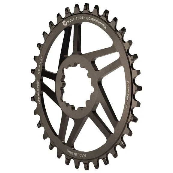 Direct Mount Chainring - 30t SRAM Direct Mount Drop-Stop A For SRAM 3-Bolt Cranksets 6mm Offset BLK - Bicycle Warehouse