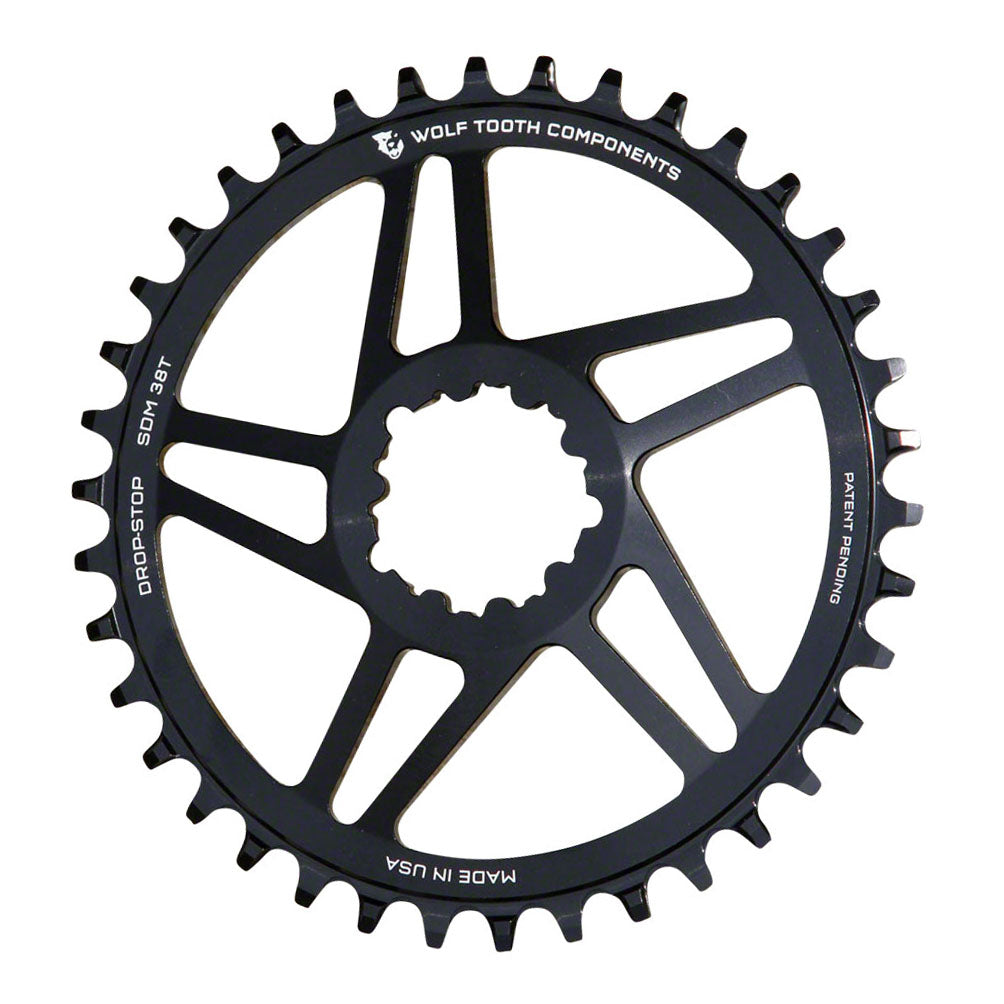Direct Mount Chainring - 40t SRAM Direct Mount For SRAM 3-Bolt 6mm Offset Drop-Stop B Flattop Compatible BLK - Bicycle Warehouse
