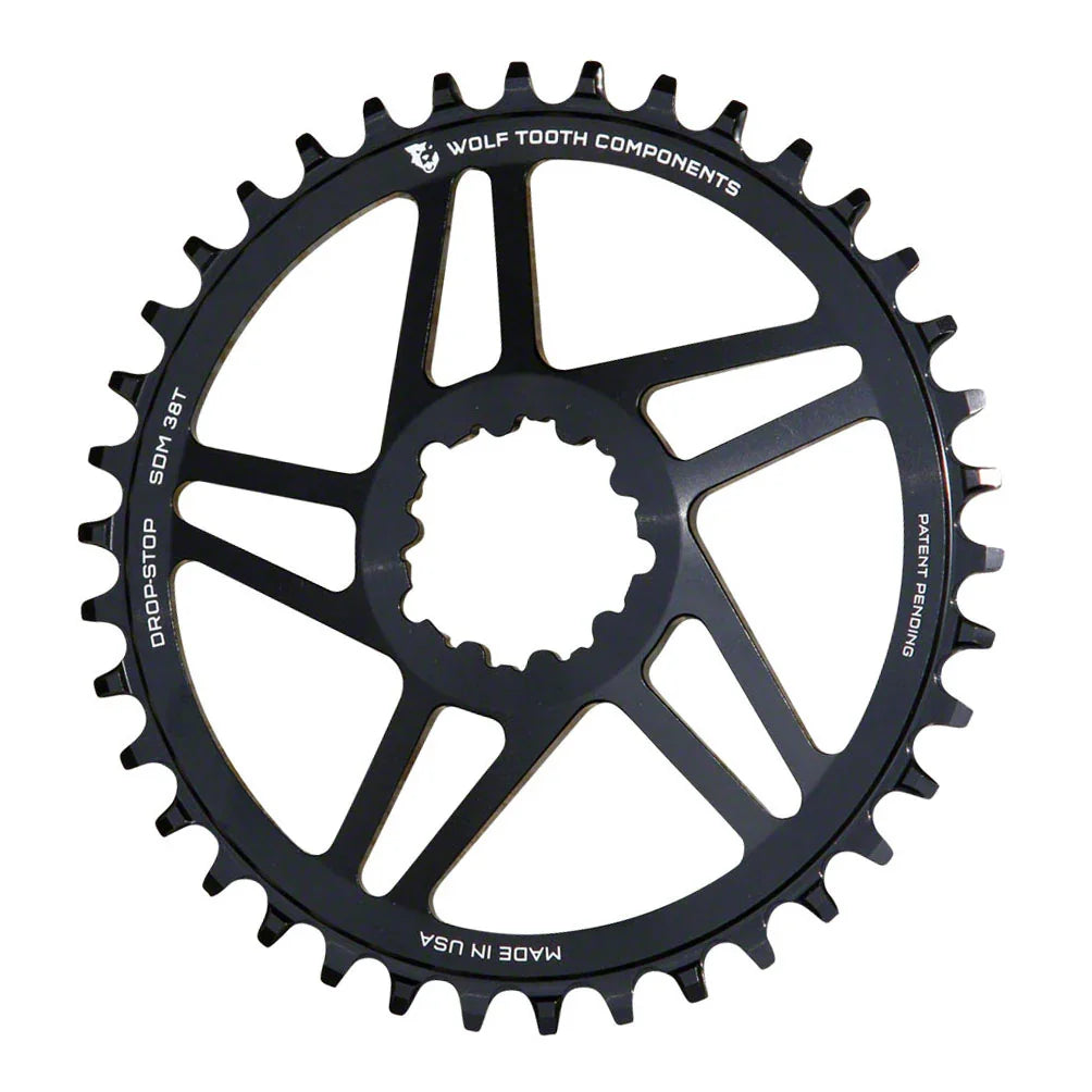 Direct Mount Chainring - 40t SRAM Direct Mount For SRAM 3-Bolt 6mm Offset Drop-Stop B Flattop Compatible BLK - Bicycle Warehouse