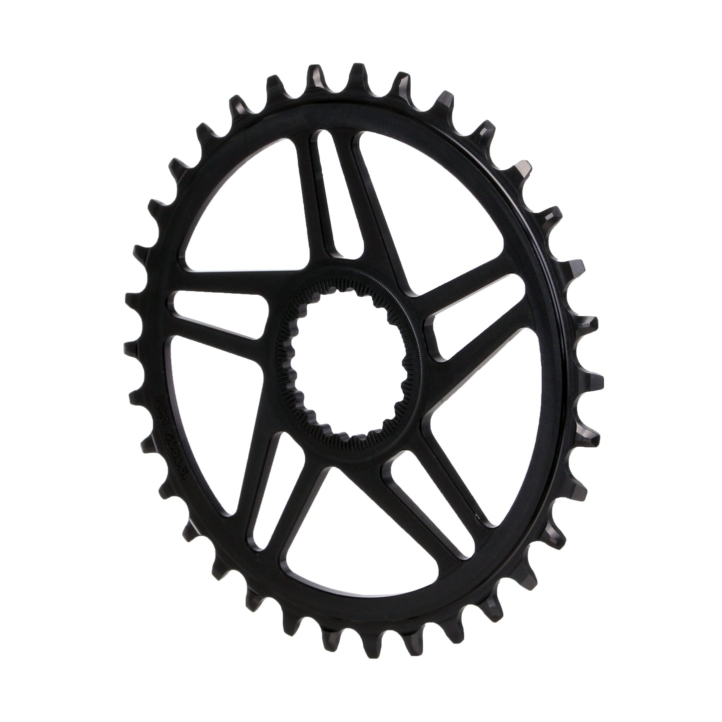 Direct Mount Chainring - 34t Shimano DM For Boost Cranks 3mm Offset Requires 12-Speed Hyperglide+ Chain BLK - Bicycle Warehouse