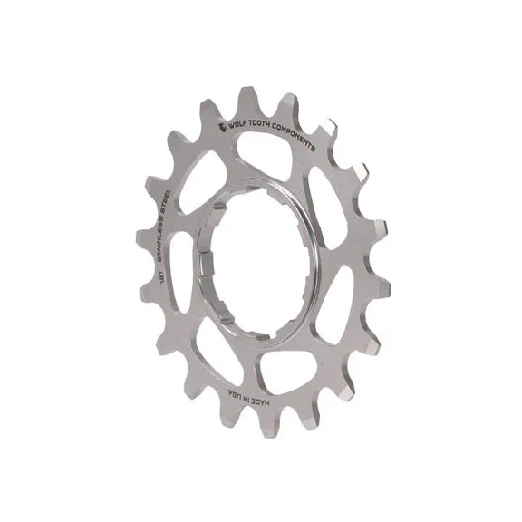 Single Speed Stainless Steel Cog - 18t Compatible 3/32" Chains - Bicycle Warehouse