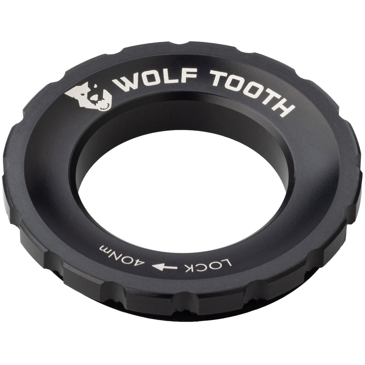 CenterLock Rotor Lockring - External Splined Black - Bicycle Warehouse
