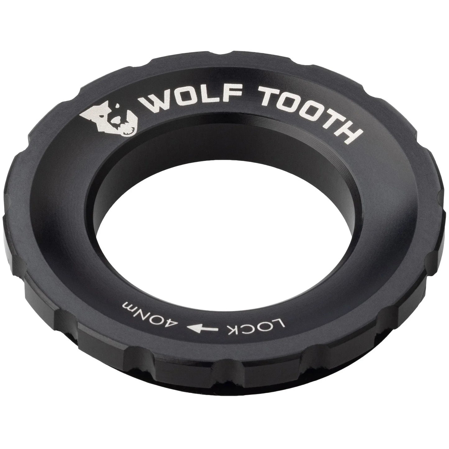 CenterLock Rotor Lockring - External Splined Black - Bicycle Warehouse