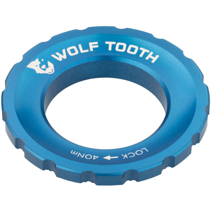 CenterLock Rotor Lockring - External Splined Blue - Bicycle Warehouse