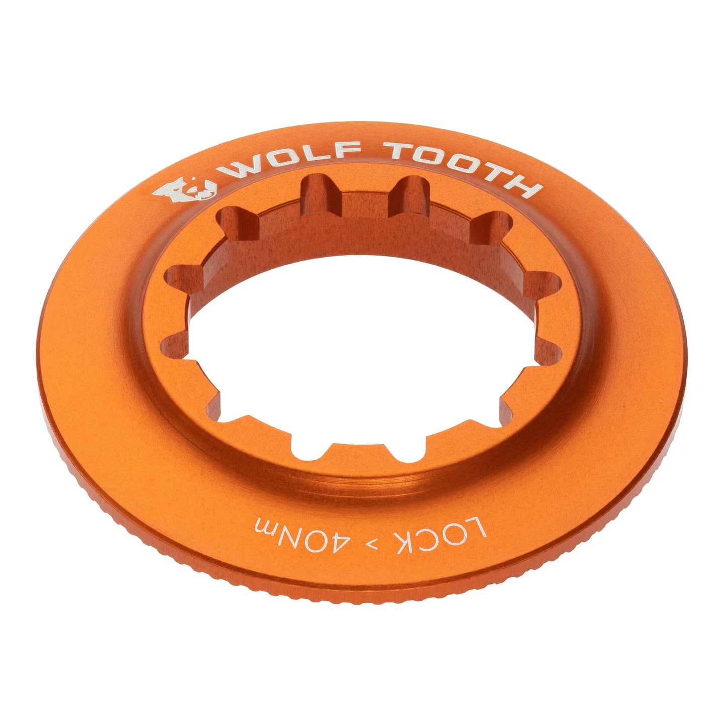 Centerlock Rotor Lockring - Internal Splined Orange - Bicycle Warehouse