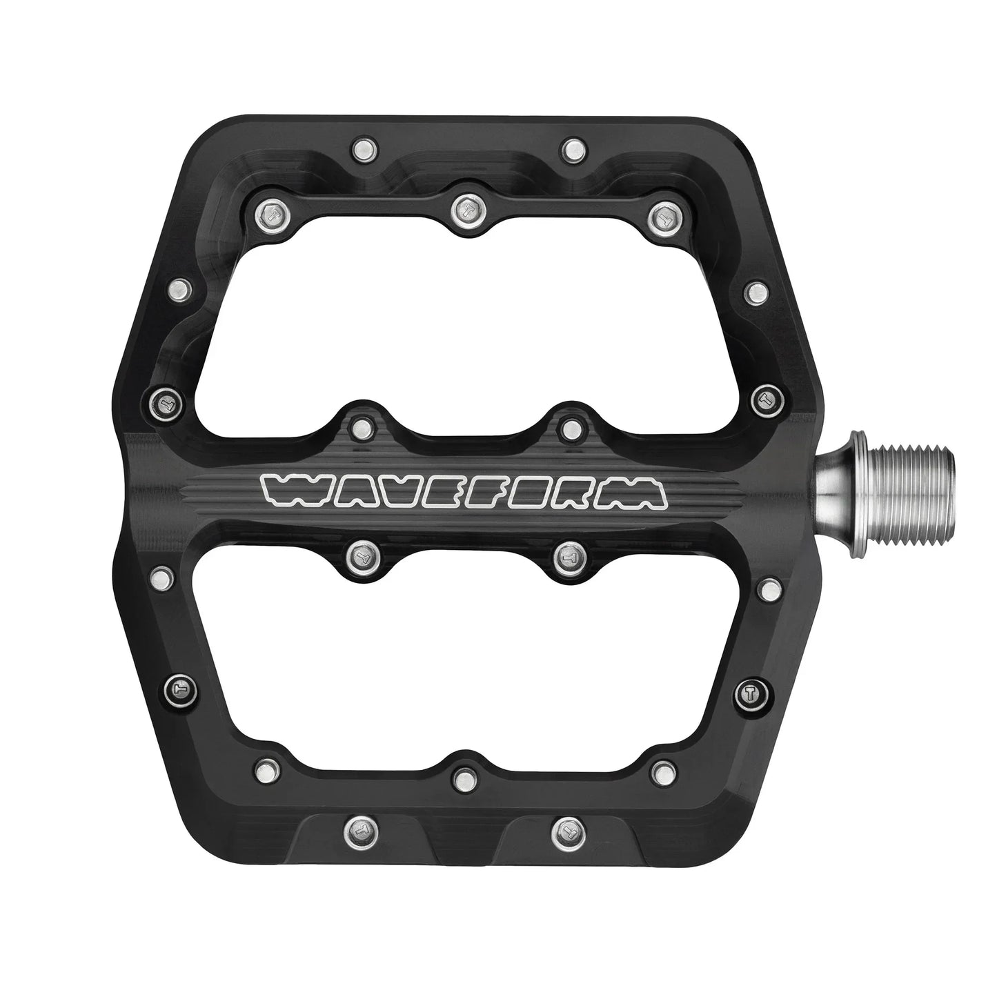 Waveform Pedals - Black Small - Bicycle Warehouse