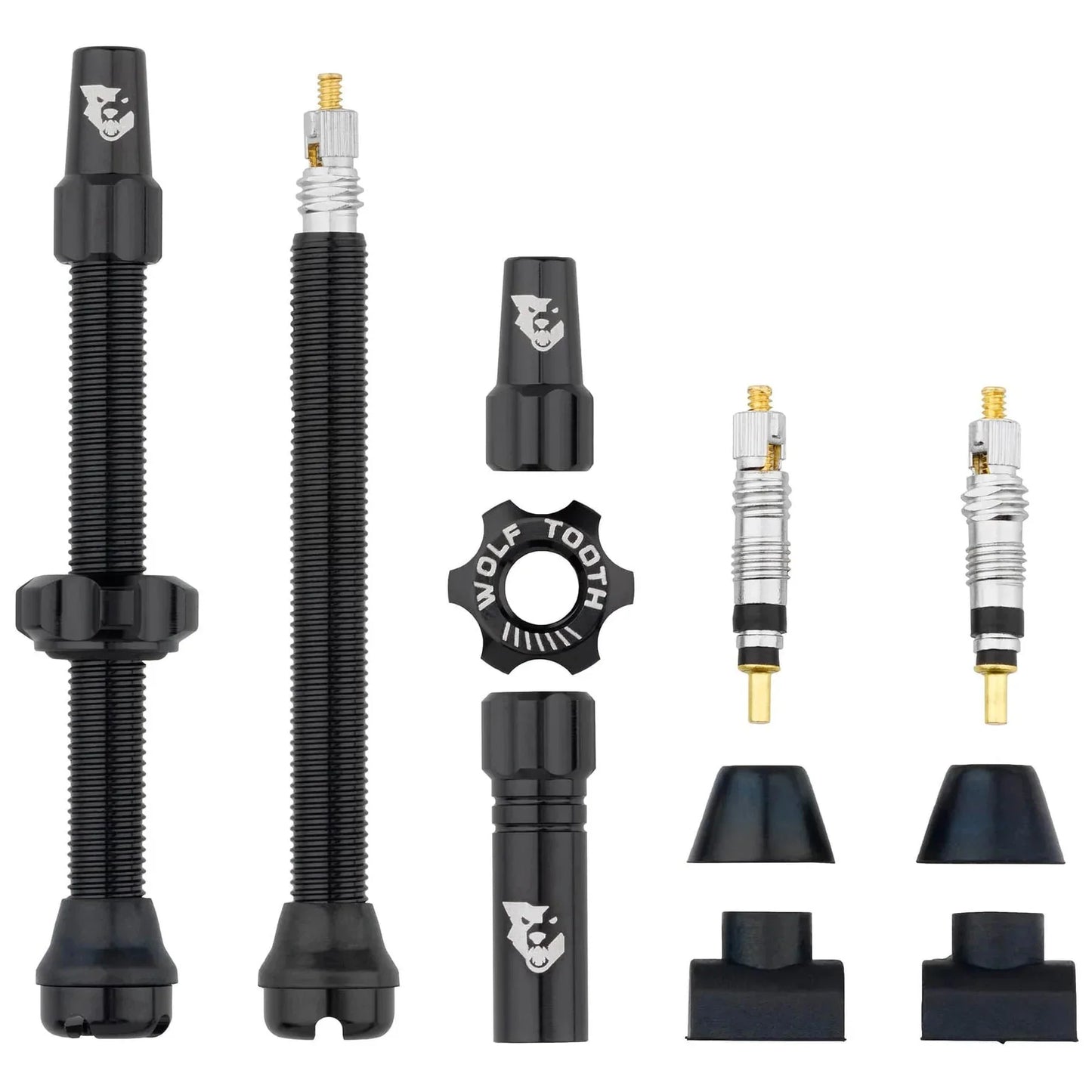 Tubeless Valve Stem Kit - 60 mm Black - Bicycle Warehouse