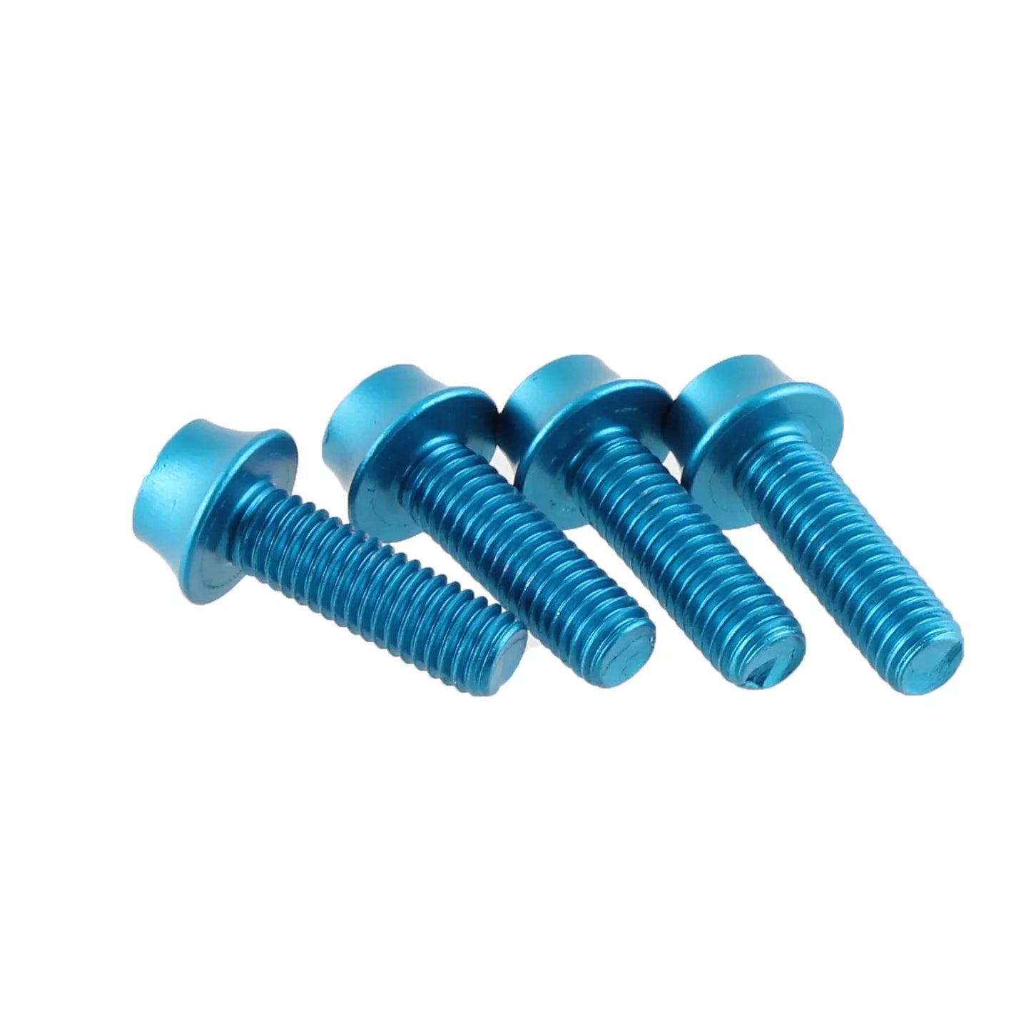 Water Bottle Cage Bolts - Set/4 Aluminum Blue - Bicycle Warehouse