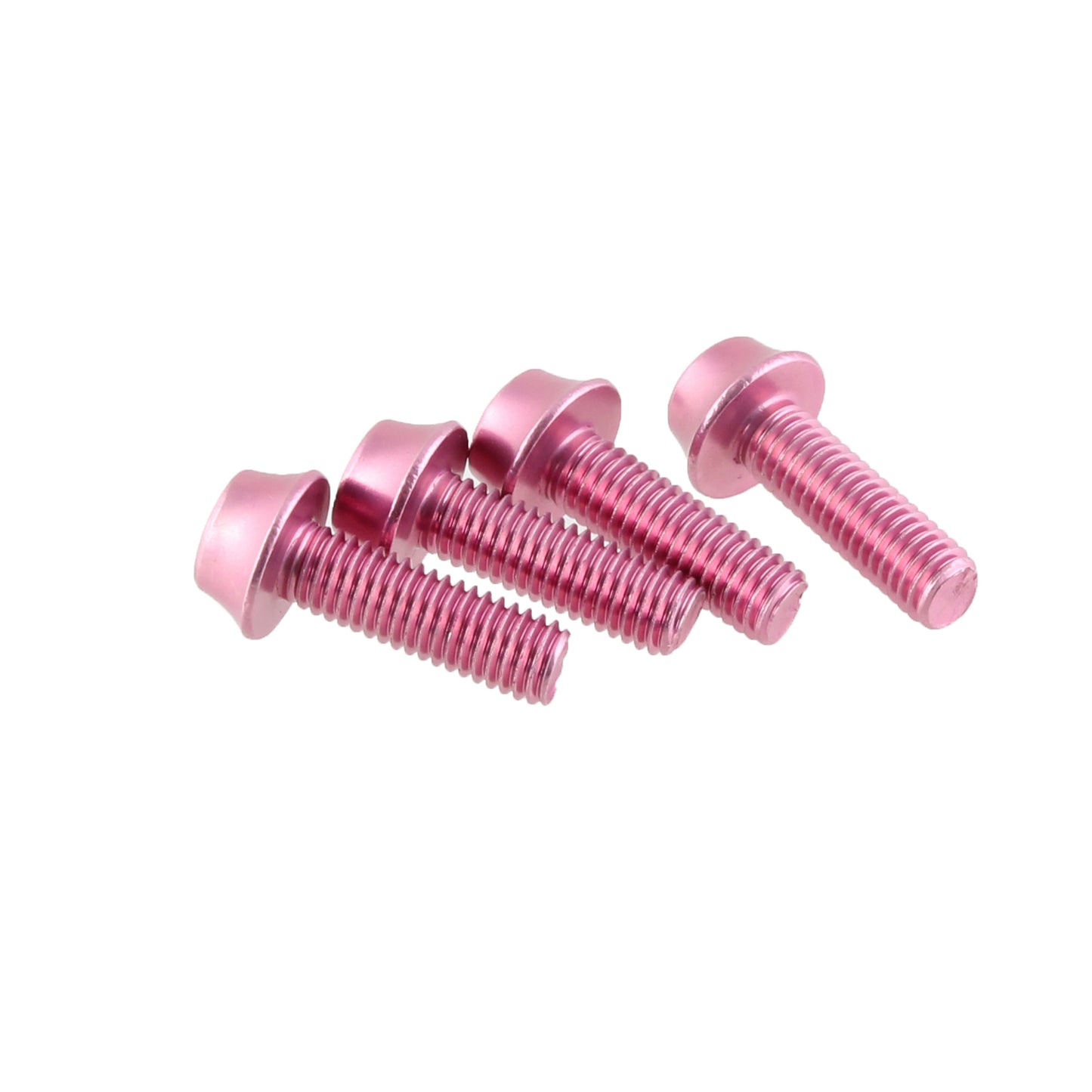 Water Bottle Cage Bolts - Set/4 Aluminum Pink - Bicycle Warehouse