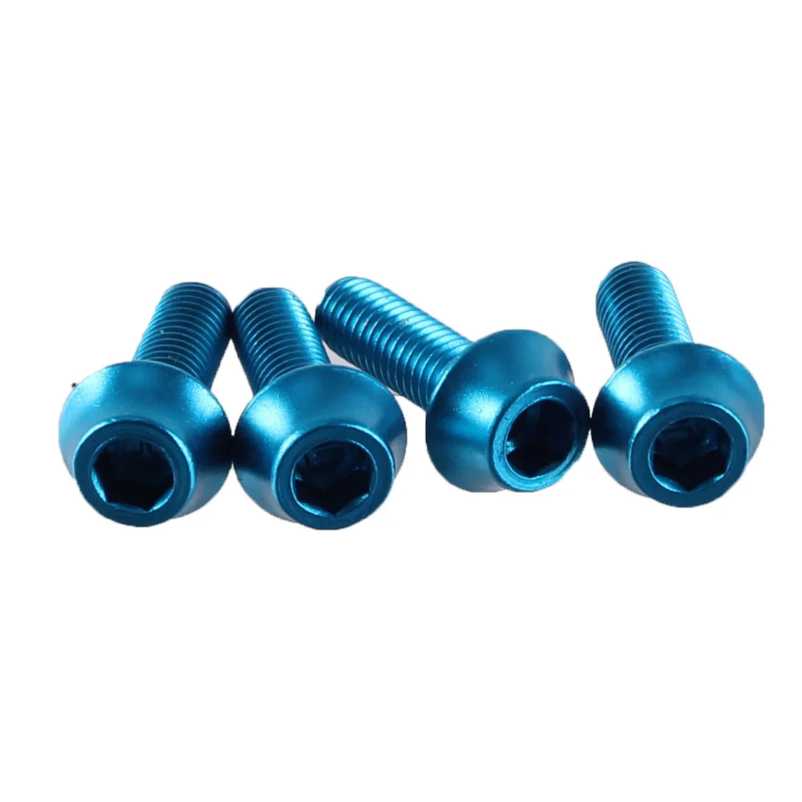 Water Bottle Cage Bolts - Set/4 Aluminum Teal - Bicycle Warehouse