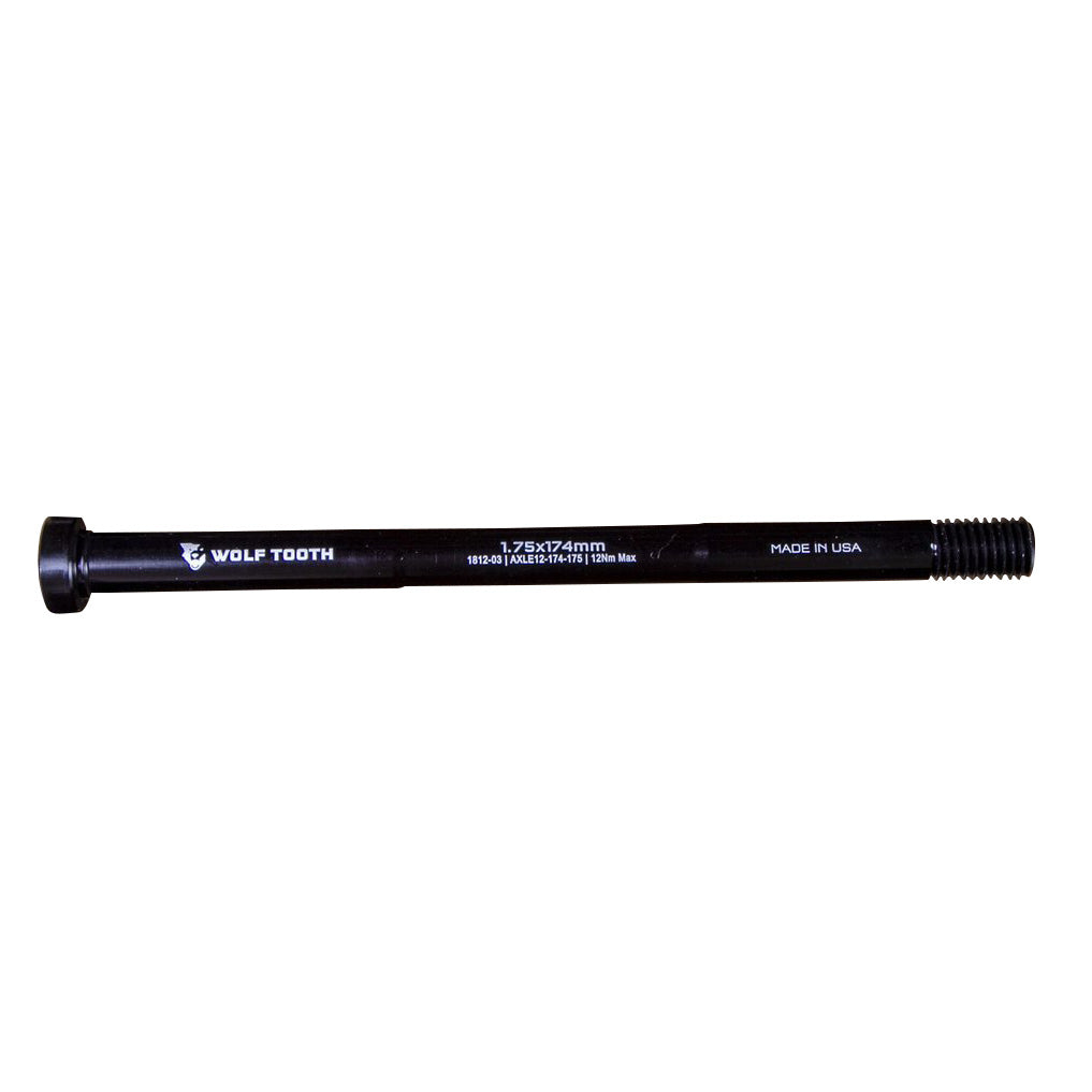 Rear Thru Axle - M12 1.75 x 174mm Black - Bicycle Warehouse