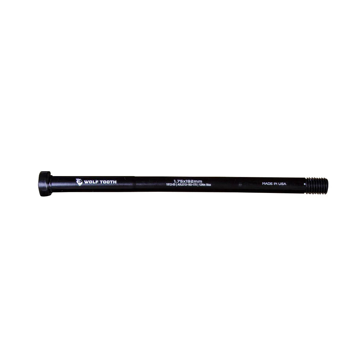 Rear Thru Axle - M12 1.75 x 192mm Black - Bicycle Warehouse
