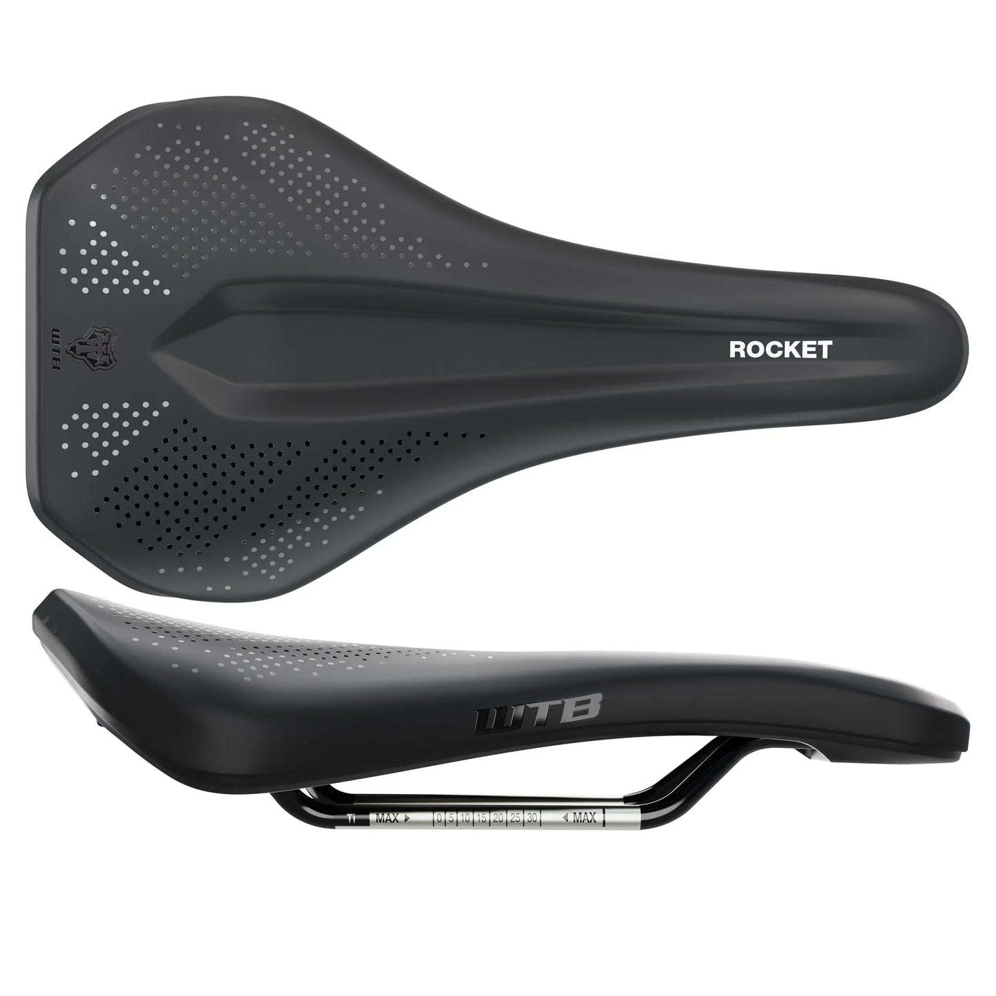 WTB Rocket Saddle - Titanium Medium Fusion Form - Bicycle Warehouse